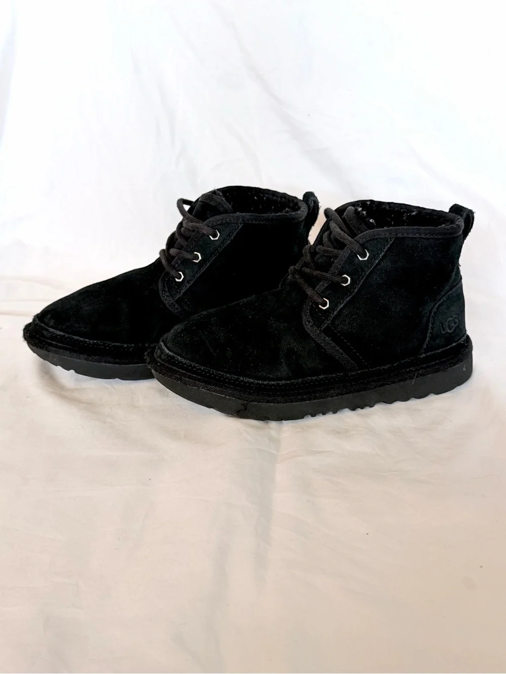 UGG Kids Black Nuemel II Chukka Boots Size 2Y